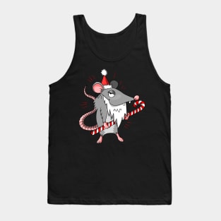 christmas rat Tank Top